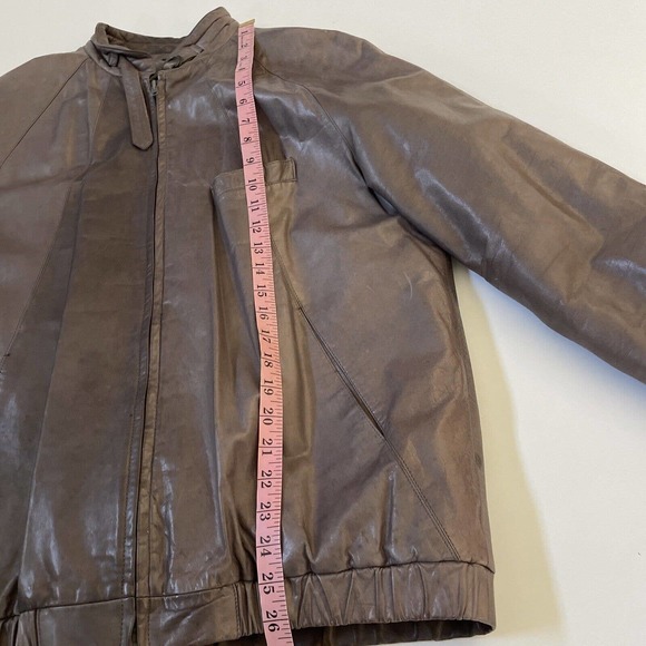 Vintage Jean-Paul Germain Leather Jacket Mens Bomber 40‎ Medium Y2K 1990s Coat - Picture 8 of 16